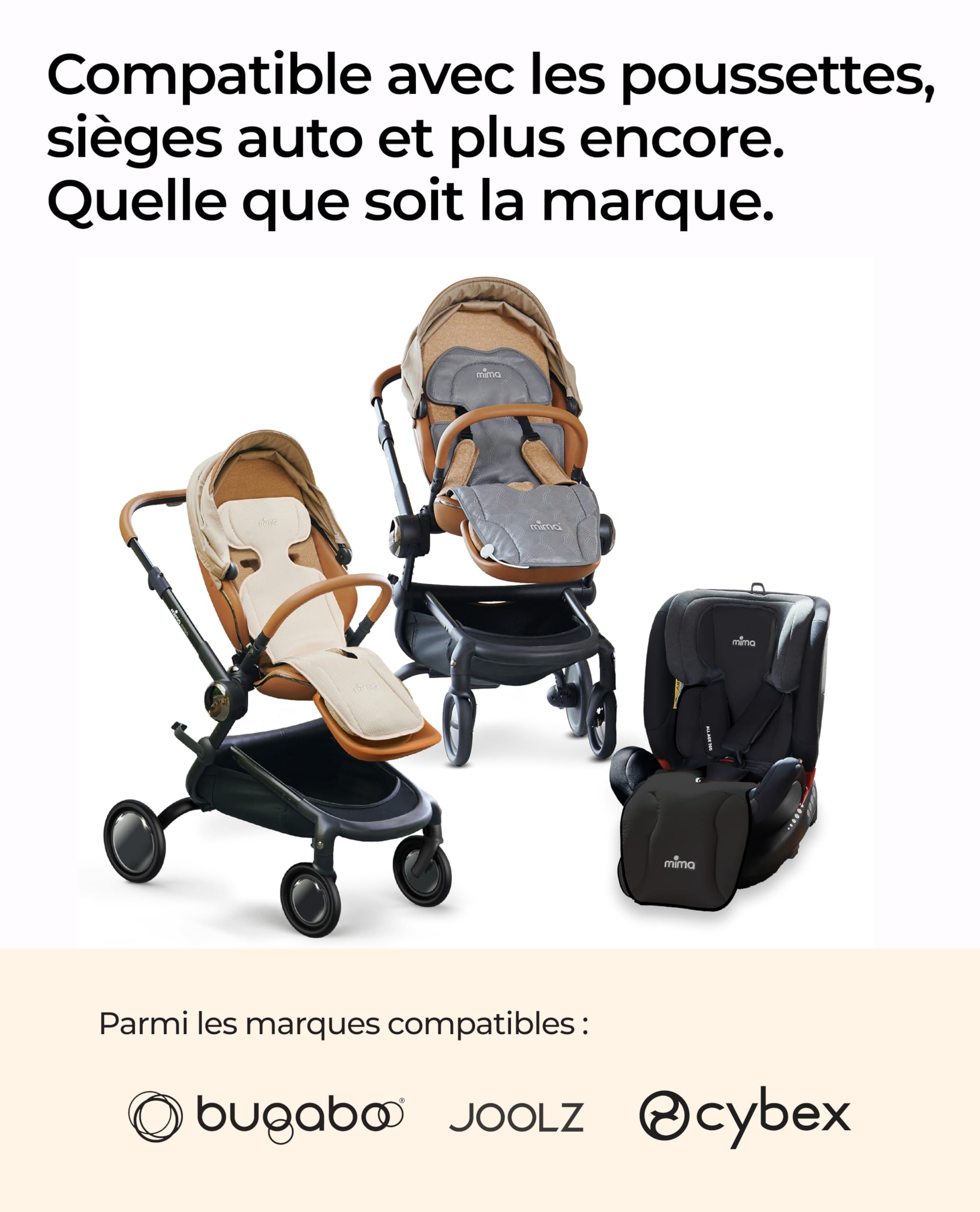 Mima Coussin Universel avec Ventilateur Intégré pour Poussette et Siège Auto FLO Donut | Aération Active Anti-Transpiration pour Bébé | Idéal Été & Climats Chauds