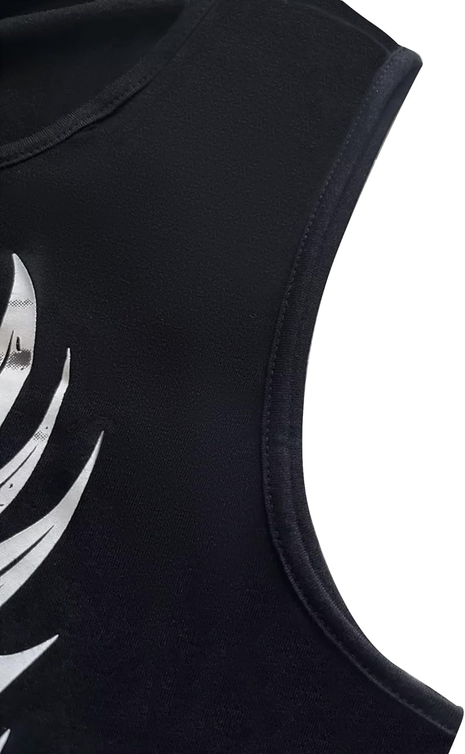 Fensajomon Skull Shirt for Women V Neck Lace Up Sleeveless Casual Summer Workout Yoga Tank Top - Image 4