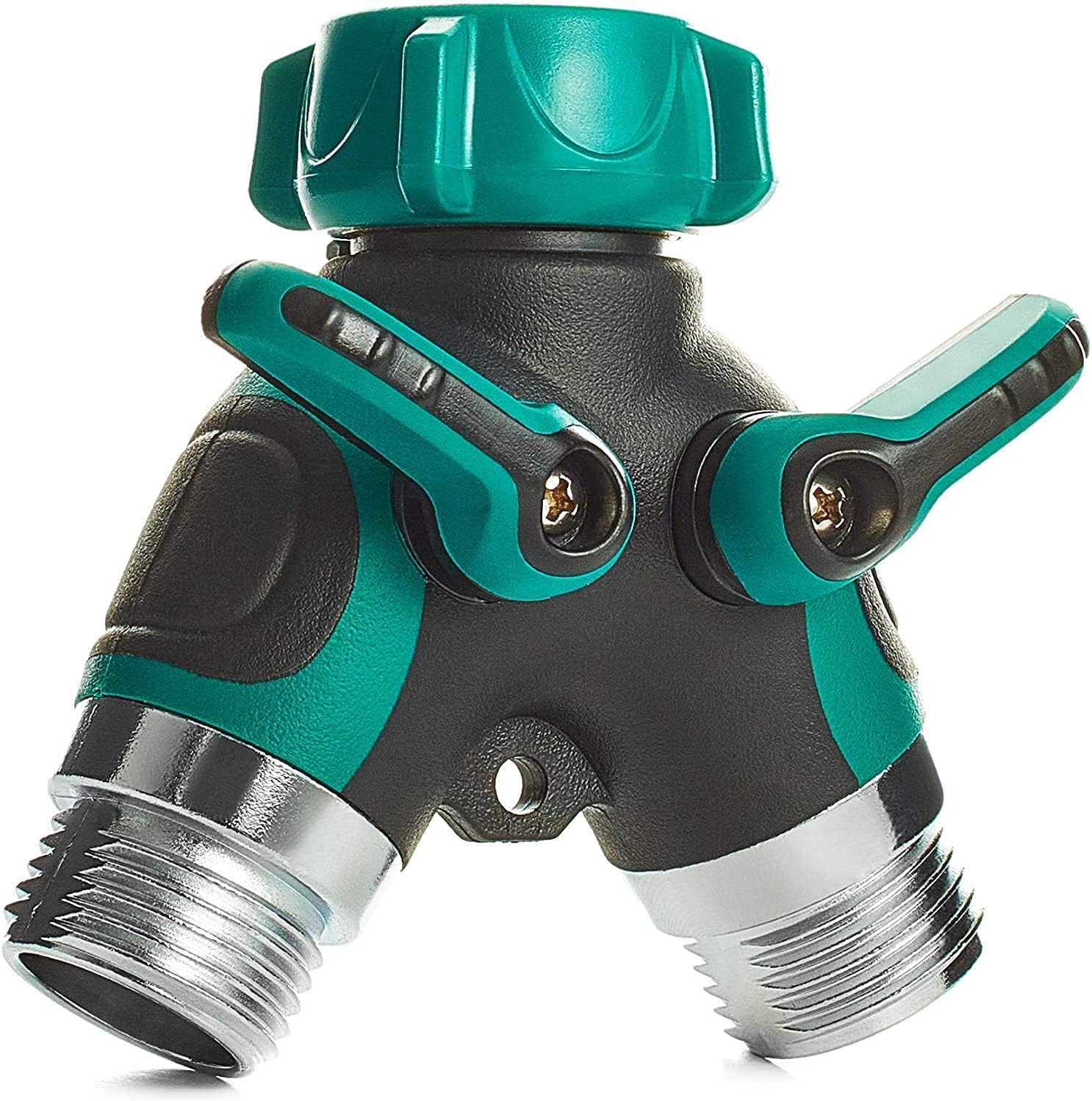 Durable Y-Shape Practical Hose Splitter 3/4 Double-Pass Splitter Agriculture Garden 2-Way Irrigating Tool Garden Accessories