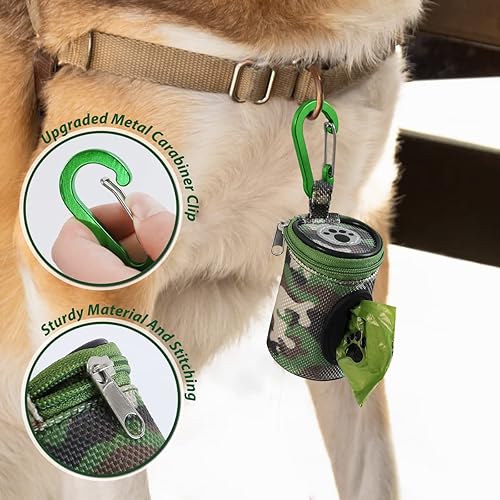 Miniatura 2 de Soporte para bolsa de excrementos de perro para correa, dispensador de bolsas de desechos para perros, transportador de bacinilla para cachorros,