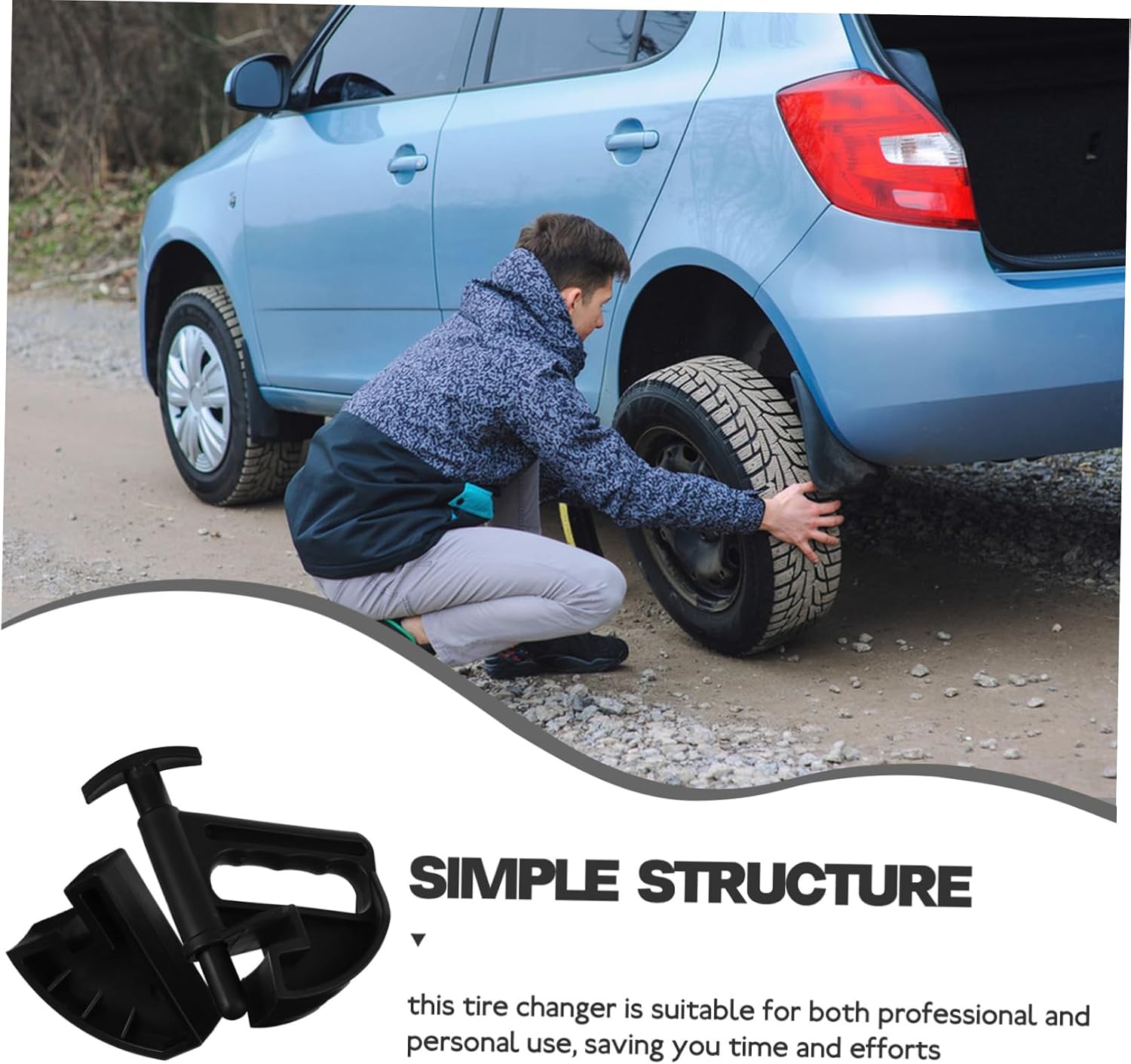 GARVALON 1set Tire Drop Center Changer Tool Tire Disassembling Equipment for Easy Removal and Installation Compatible Compact and Portable Design