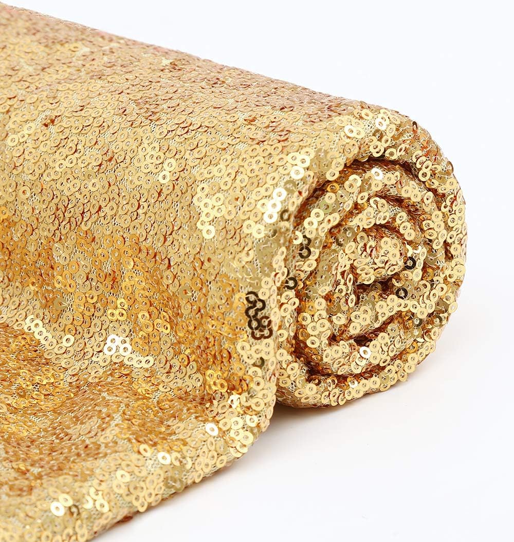 Neon Green Yellow Sewing Sequin Fabric Sequin Lace Fabric Sold by The Yard for Costumes Sequin Knit Fabric, Tablecloth, Table Runner, Sequin Backdrop Wedding Dress Decorations(1 Yard)