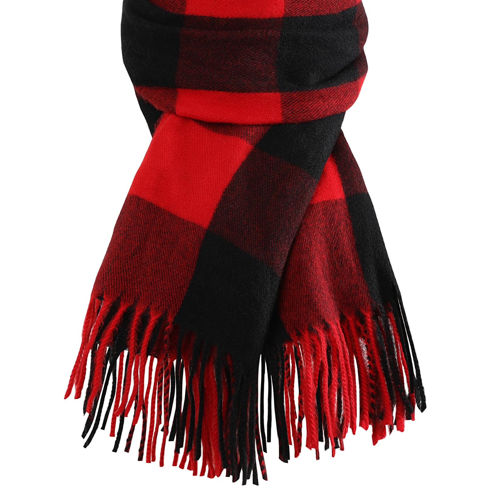 TrifabricyWinter Scarfs for Women, Soft Cozy Plaid Scarf, Long Blanket Scarf, Winter/Fall Pashmina Shawls and Wraps