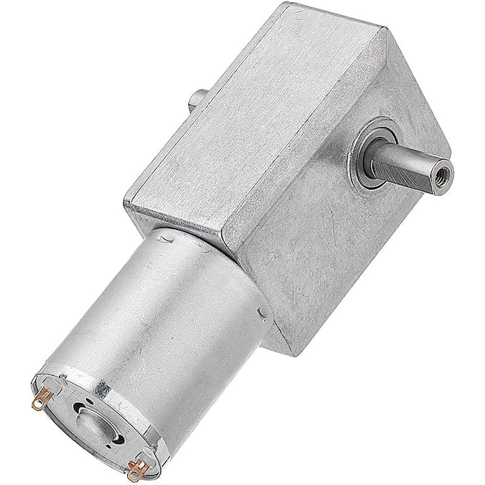 Moteur à engrenage vis sans fin 12V double sortie robotique DIY