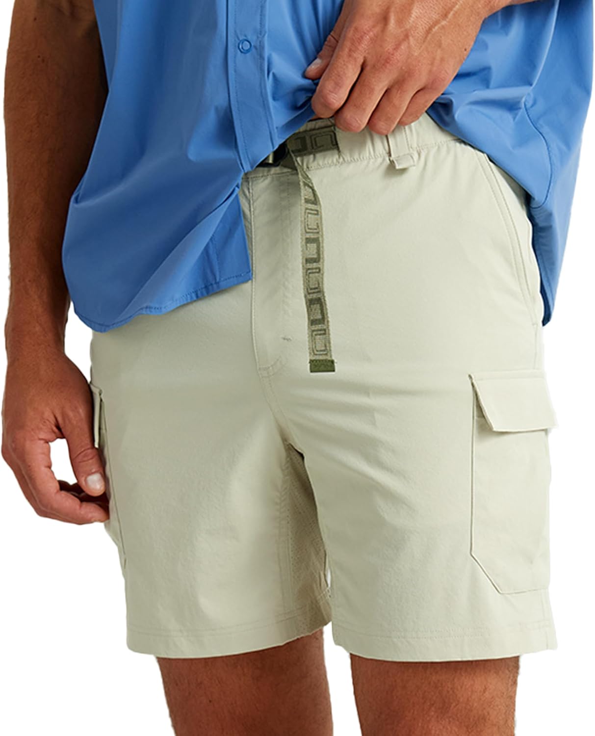 HUK Mens Creekbed Cargo Short, 7" Performance Fishing Cargo Shorts