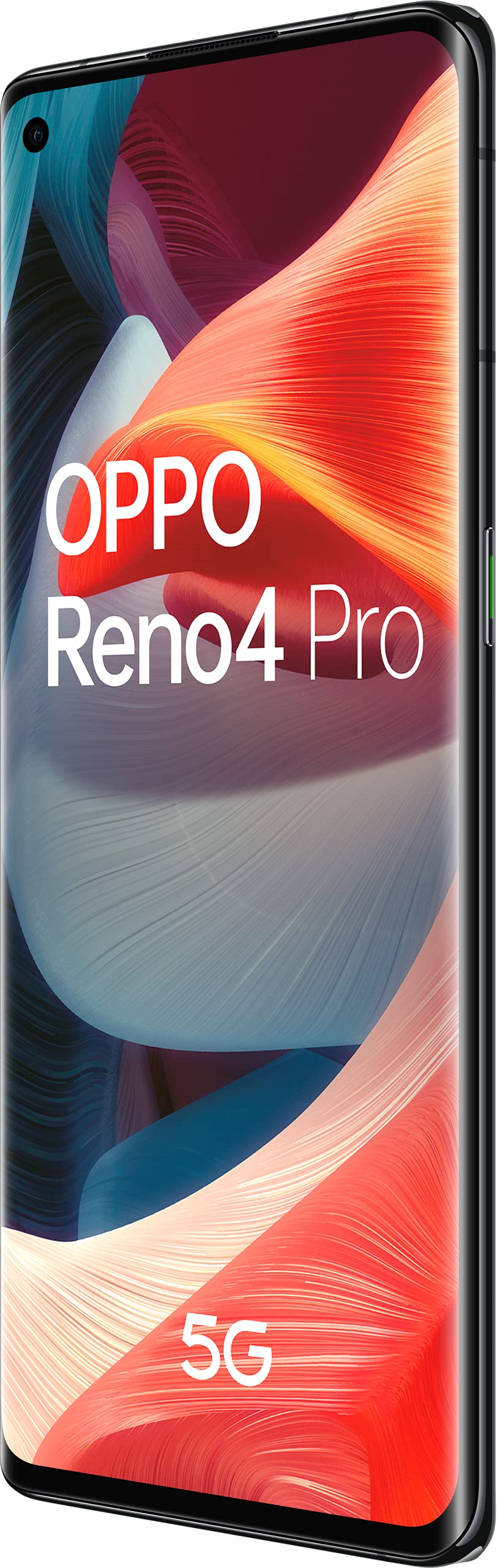 OPPO Reno4 Pro Smartphone 5G, 172g, Display 6.5" FHD+ AMOLED, 3 Fotocamere 48MP, RAM 12GB ROM 256GB non Espandibile, Batteria 4000mAh, Ricarica SuperVOOC 65W, Dual Sim [Versione Italiana] Space Black