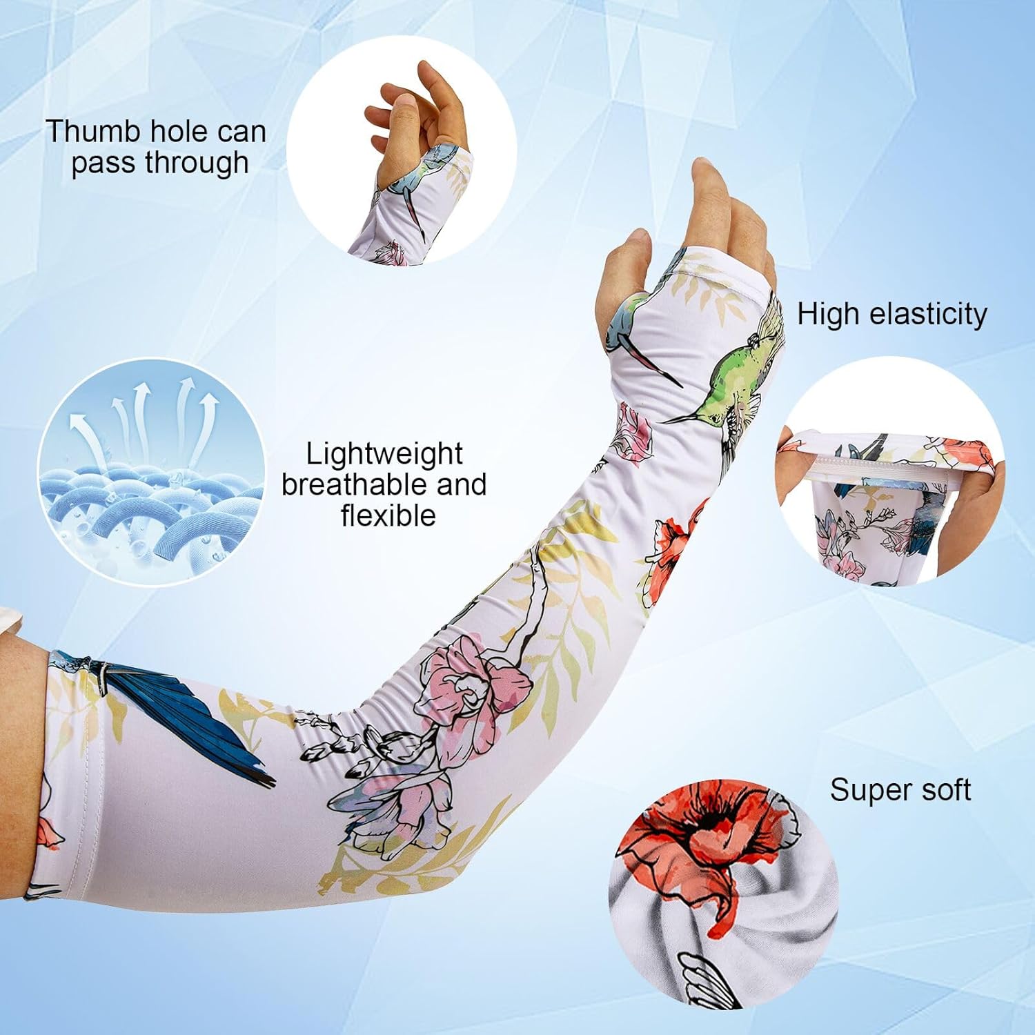 TUYUU Farmers Gardening Sleeves Women,Thorn Proof Garden Sleeves,Sun Protection Cooling Arm Sleeves to Cover Arms.Garden Gift - Image 5