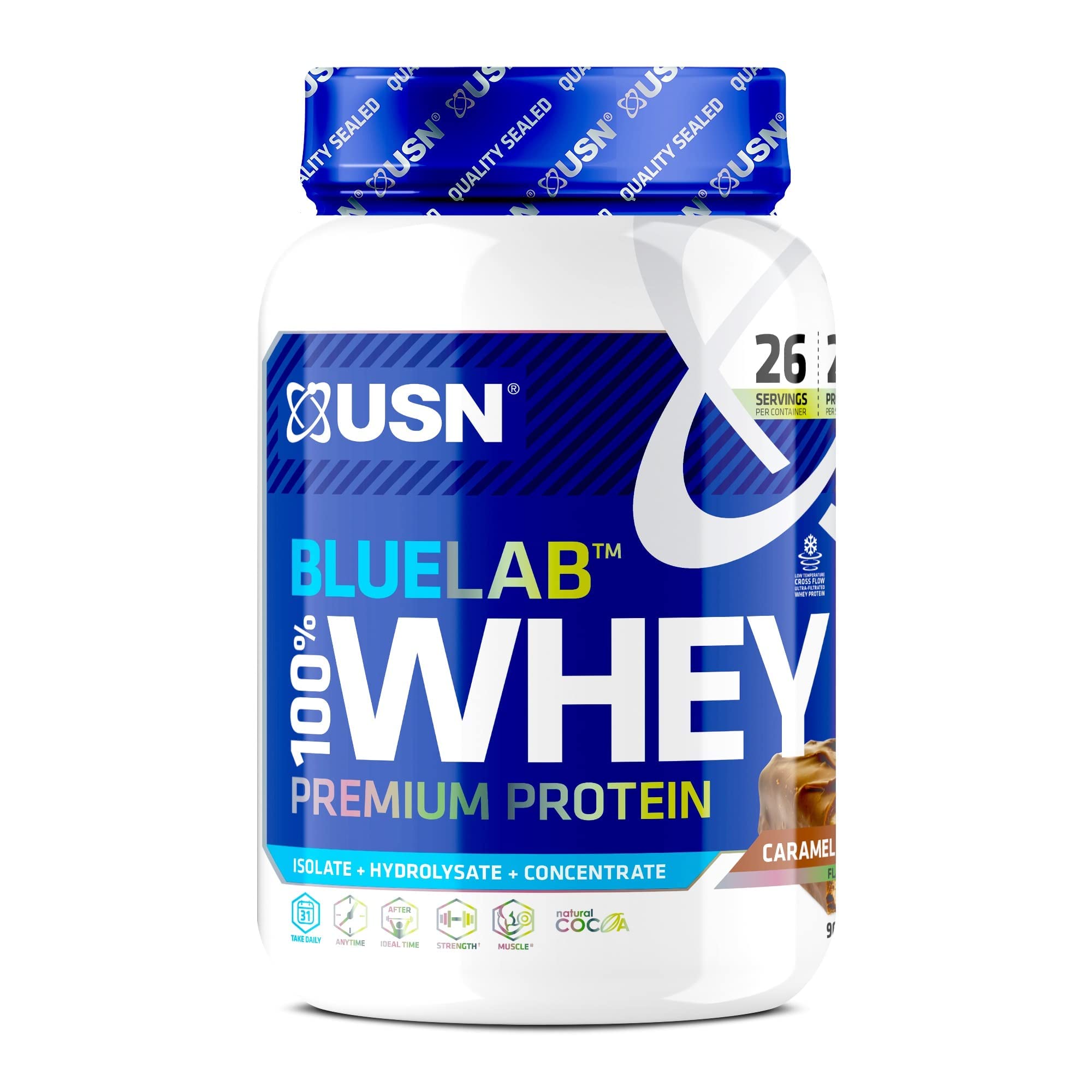 Buy USN Blue Lab Whey Protein Powder Chocolate Caramel Whey Protein