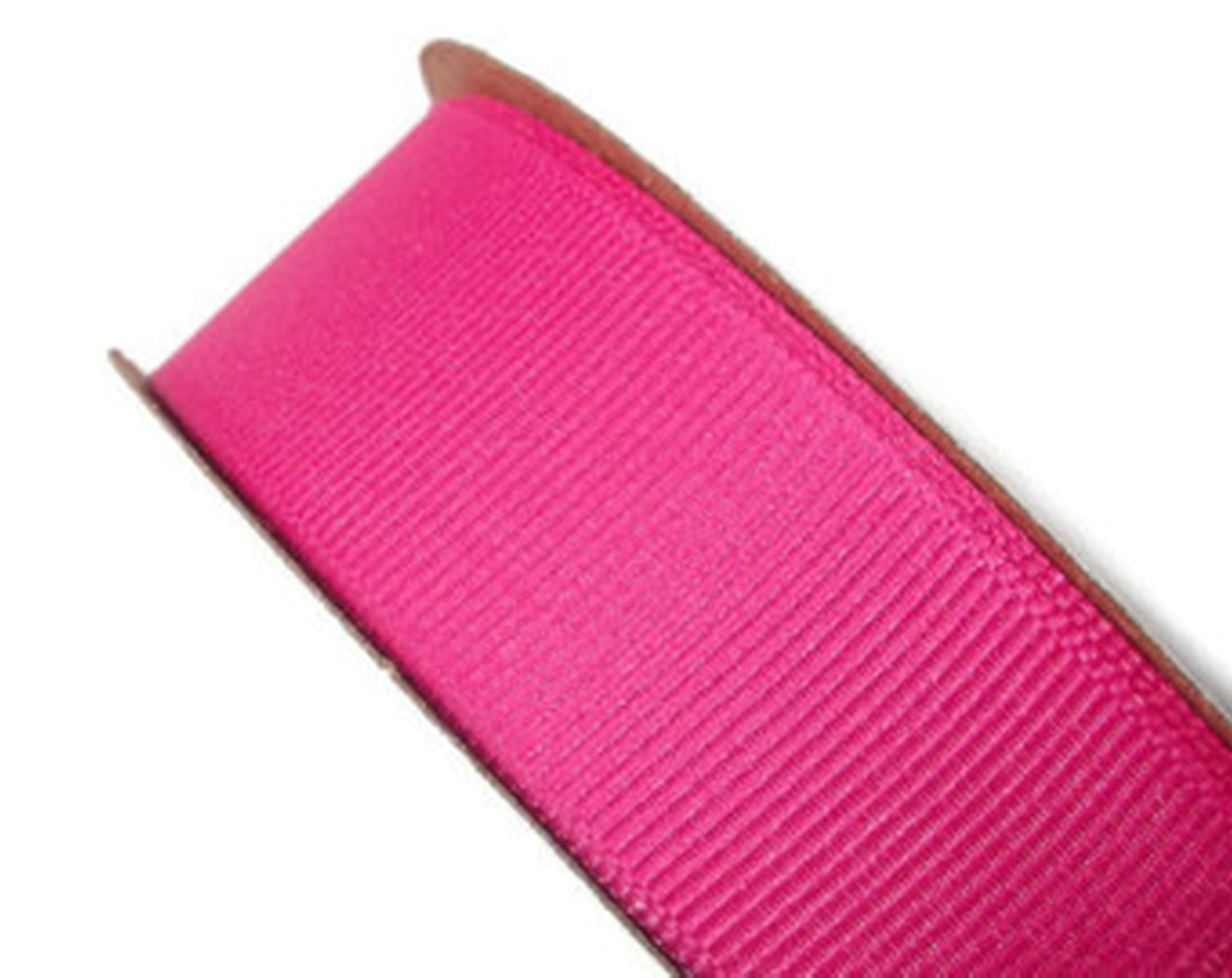 Gcs Fuchsia Pink Grosgrain Ribbon 10Mm X 10 Meters Gift Wrap Ribbon, Ribbons For Gift Wrapping, Christmas Ribbon, Gift Wrapping Ribbon For Crafting, Wedding Party Decor (Fuchsia Pink).