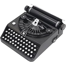 Vintage Typewriter Model Black Retro Portable Manual Decorative Decoration, Perfect Home Decoration, Stress Relief