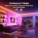 Lepro LED Strip Lights, 65.6ft Music Sync LED Lights Strip with Remote, RGB Color Changing Light Strip for Bedroom, Living Room, Kitchen and More, 32.8ft*2