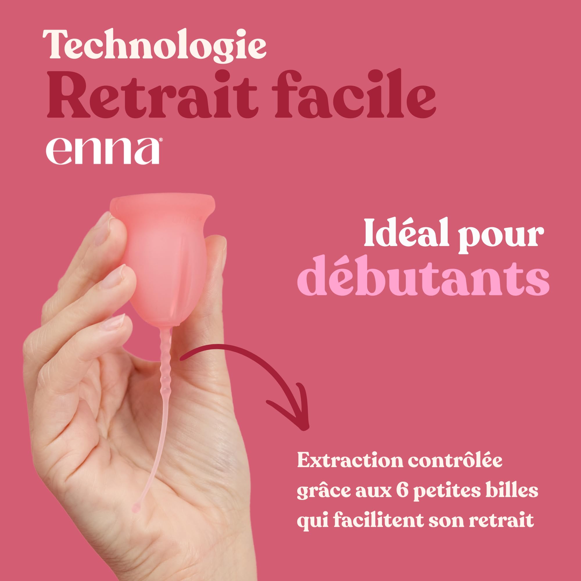 ENNA CYCLE "M" - 2 coupe menstruelles + Boîte de stérilisation | Avec enna box stérilisatrice | Adaptation naturelle | Silicone médicale| fabriquée en Espagne | Jusqu'à 12h