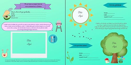 Miniatura 6 de Álbum del Primer Año del Bebé * álbum de memorias del bebé * colocar fotos, recuerdos y logotipos * unisex * perfecto para niños y niñas * regalo de