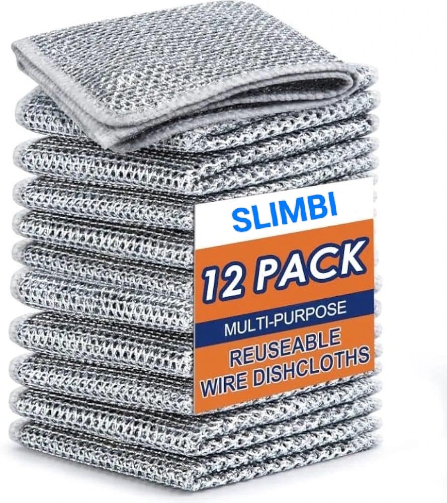 See full amazon price history chart for Multipurpose (Pack of 12) Dish wash Cloth Wire Dishwashing Rags for Wet and Dry Stainless Steel Scrubber Non-Scratch Wire Dishcloth for Washing Dishes Sinks Counters Easy Rinsing Machine Washable Multipurpose (Pack of 12) Dish wash Cloth Wire Dishwashing Rags for Wet and Dry Stainless Steel Scrubber Non-Scratch Wire Dishcloth for Washing Dishes Sinks Counters Easy Rinsing Machine Washable (B0D79GXTTP) Amazon Price History, Amazon Price Tracker