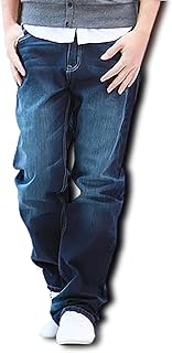 (Make 2 Be) デニム 豊富なサイズ ストレート ジーンズ ゆったり ワイド ジーパン メンズ 27-48 インチ MF64