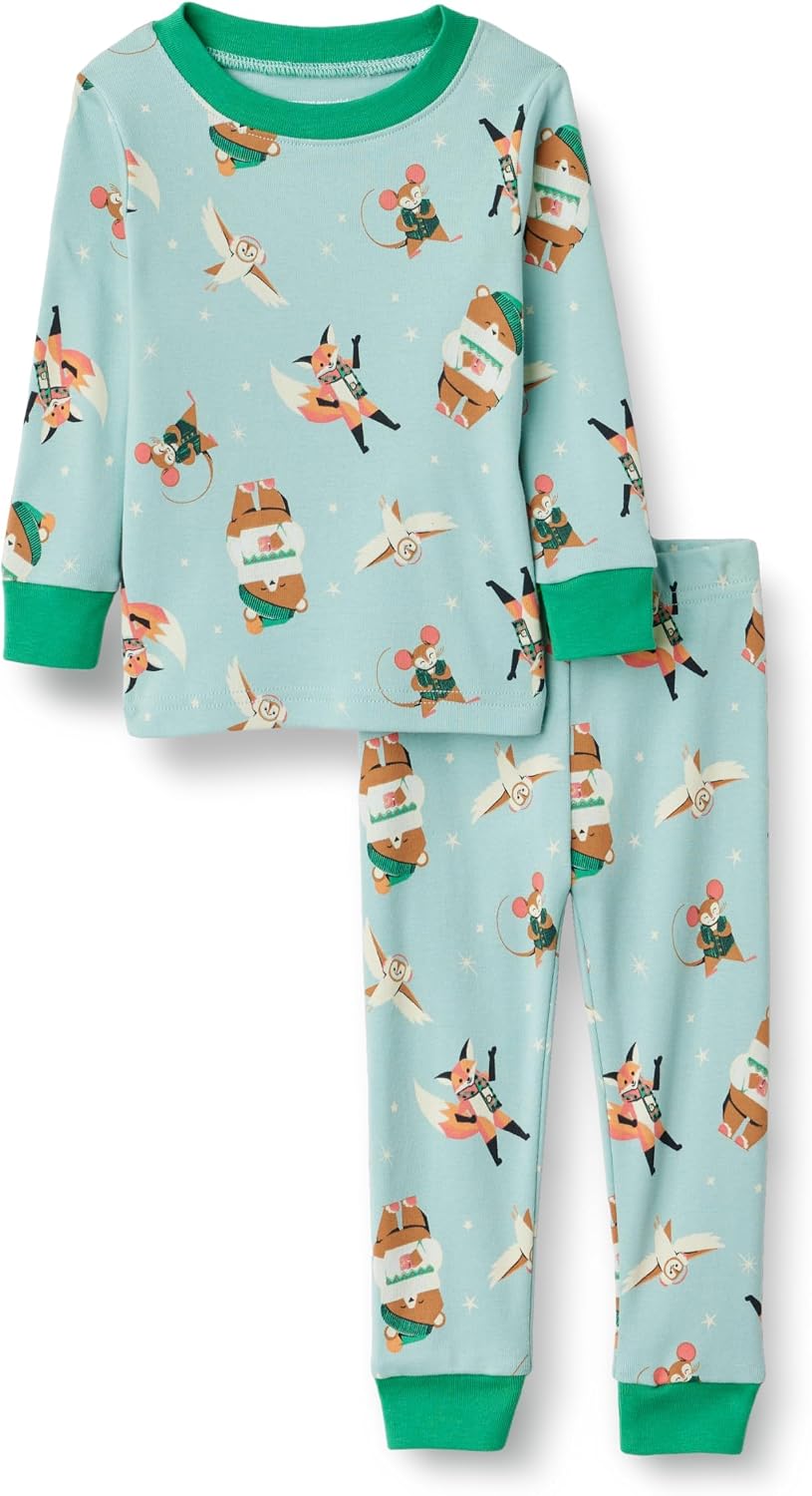 Amazon Essentials Babies, Toddlers and Boys' Snug-Fit Cotton Rib Pajama Sleepwear Sets, Multipacks