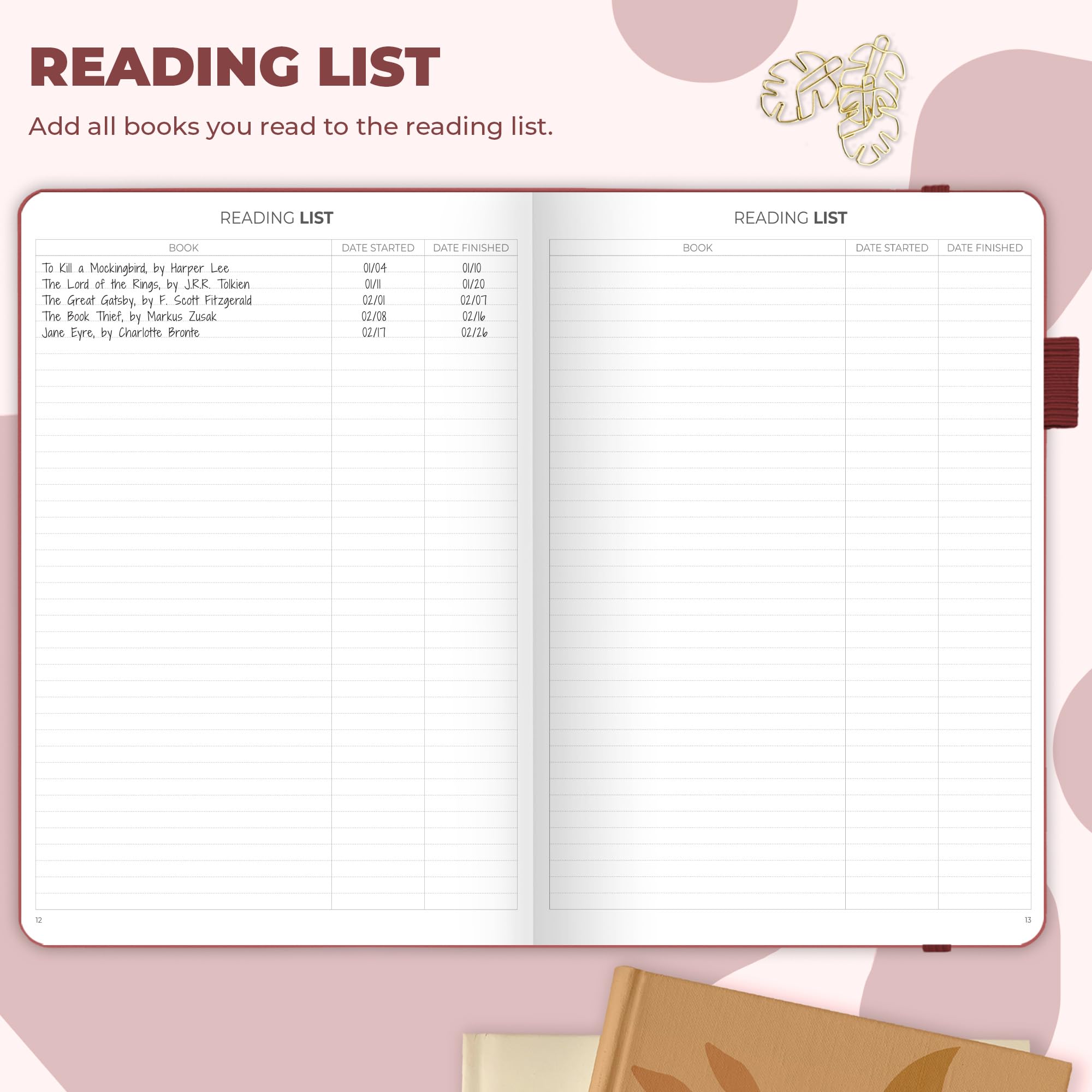 Clever Fox Reading Journal Large, Guided Book Review Log & Tracker, Gifts & Accessories for Reading Lover - Image 3