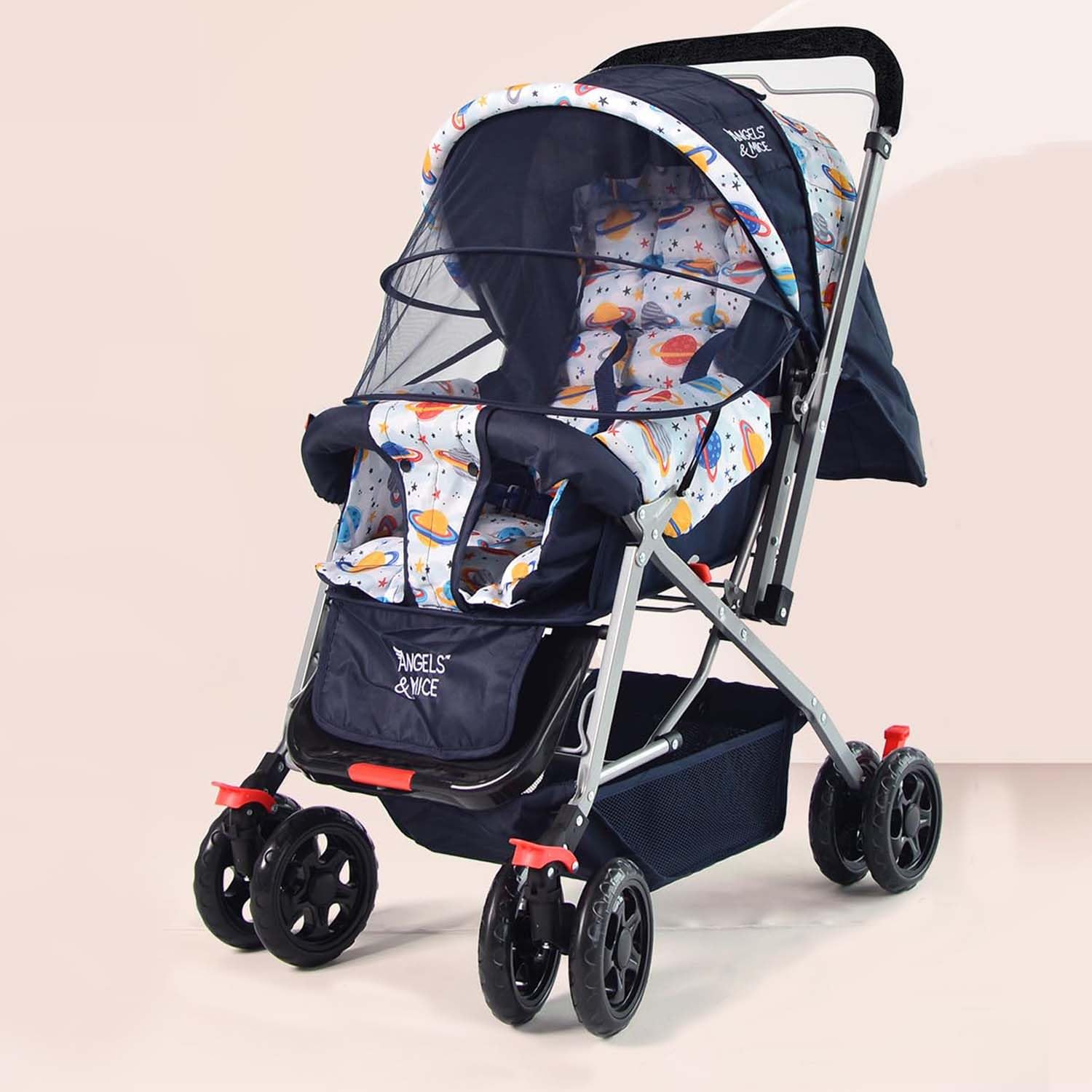 Angels & Mice Wonder Cruise Stroller - Blue -1