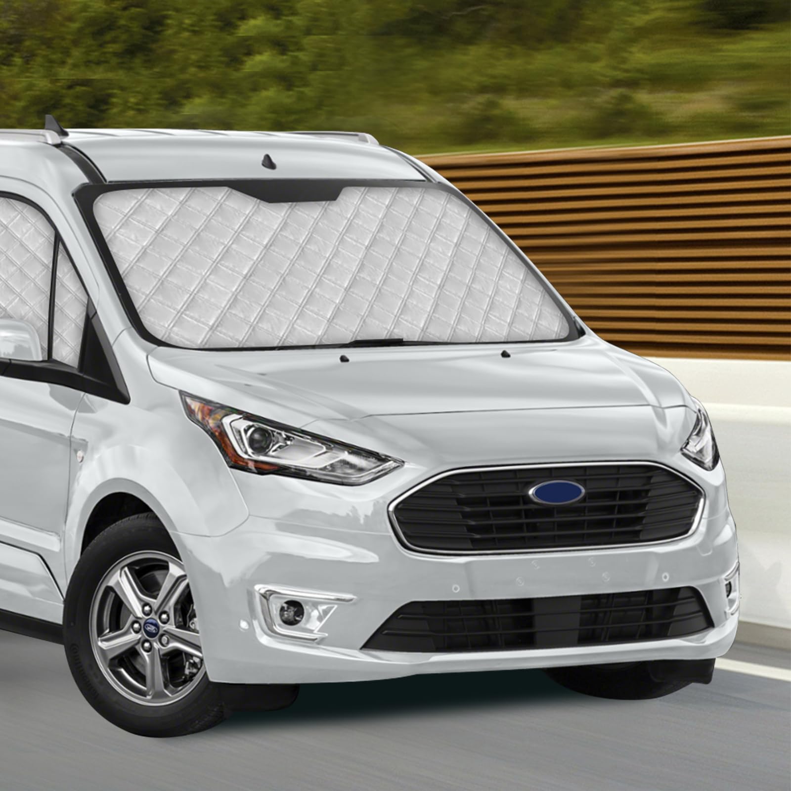 Sonnenschutz Ersatz für Ford Connect 2022-2026, 3-teiliges Set Thermomatte