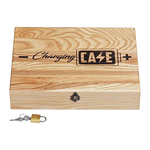 Miniatura 9 de Wood Phone Lock Box, Family Phone Lock Up, Wooden Cell Phone Charging Case, Cell Phone Time Out, Cell Phone Charging Station, Wooden Crate, Wood