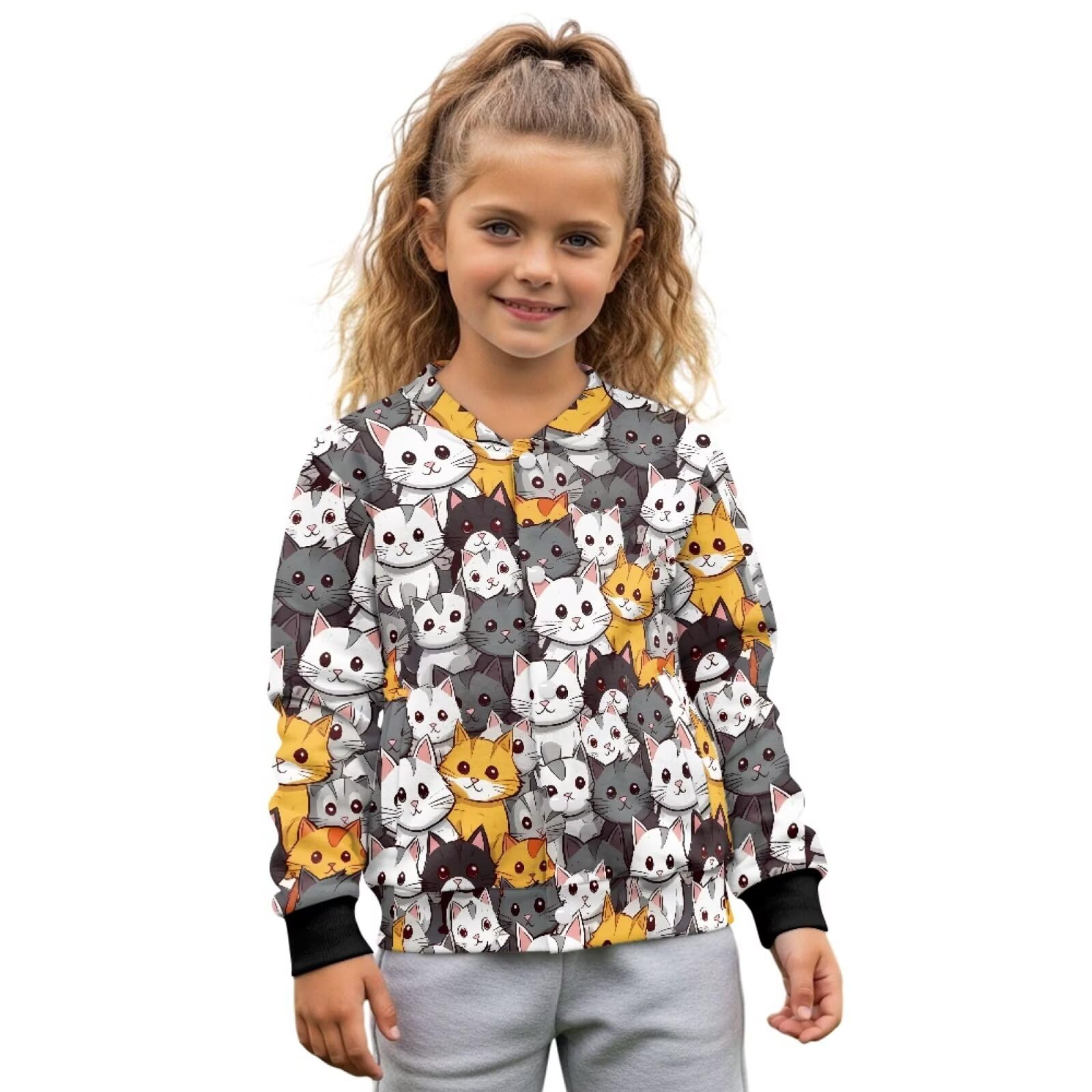 chaqlin Camiseta de béisbol de manga larga para niñas, suéter divertido de béisbol para niñas de 5 a 12 años