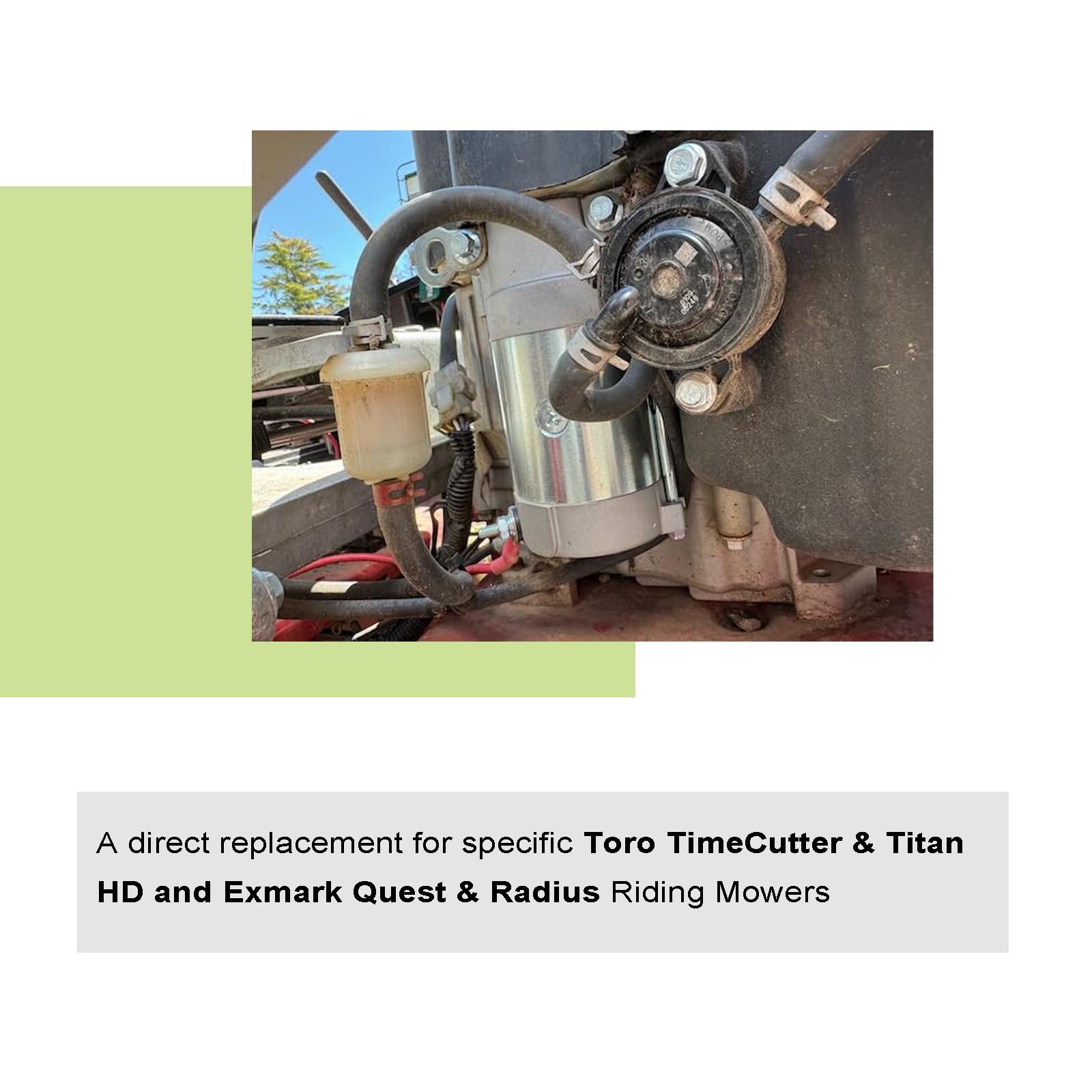 Motor de arranque 136-7880 compatible con motor Toro Timecutter Titan HD Z Master Quest Radius E-Series S-Series 2P77F, arrancador de cortacésped