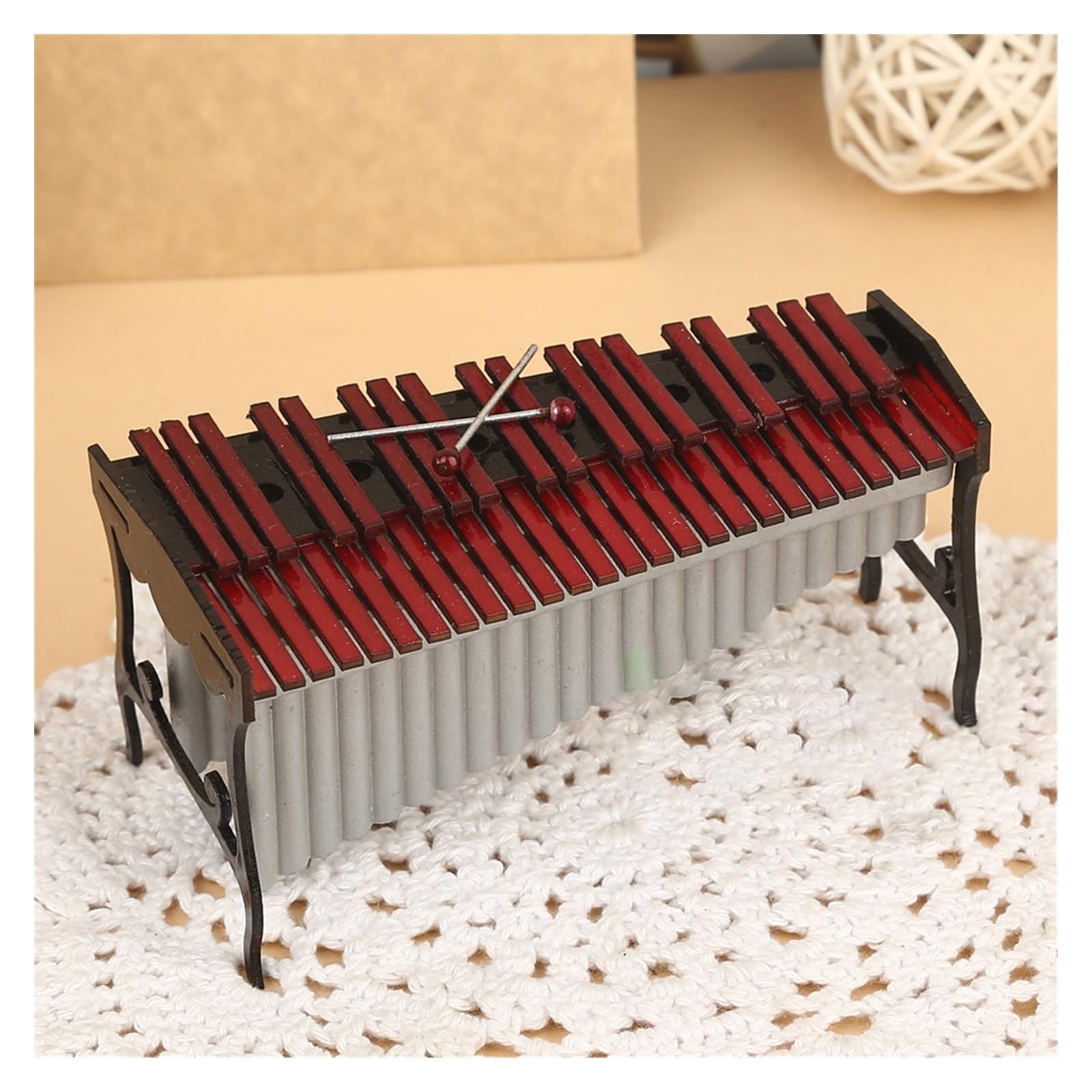 Modelo de marimba en miniatura Instrumento musical de marimba en miniatura