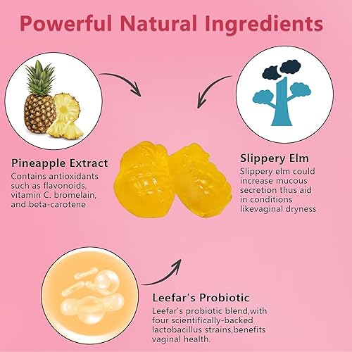 Miniatura 4 de Gomitas probióticas y olmo resbaladizo para mujer, gomitas de equilibrio femenino prémium para mujeres