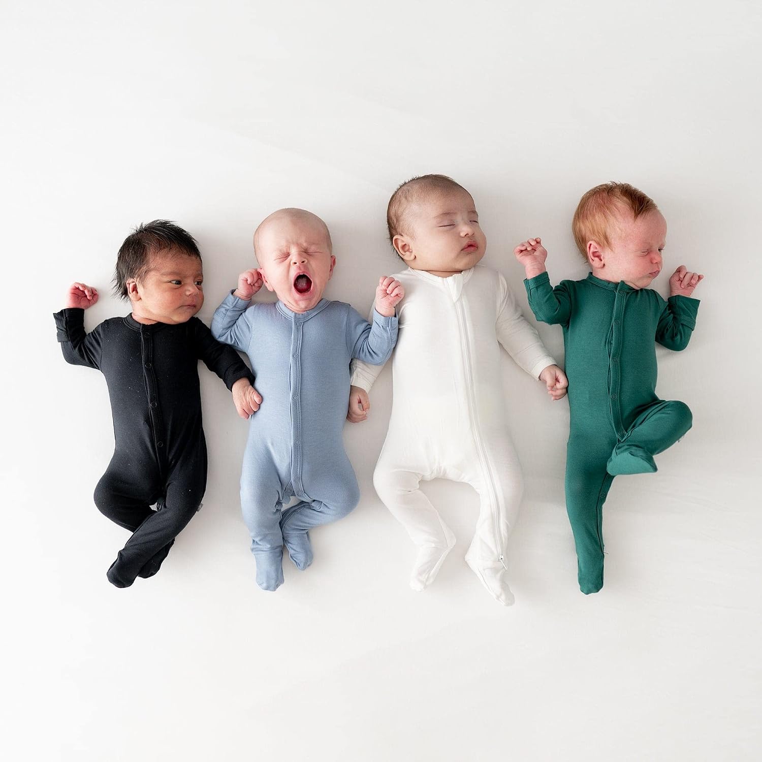 KYTE BABY Unisex Footie, Rayon Made From Bamboo, Snap Closure,0-24 Months