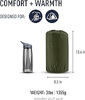 Vista 2 de Sea to Summit Camp Plus Self-Inflating Foam Sleeping Mat for Camping, Rectangular - Large (79 x 25 x 3 inches)