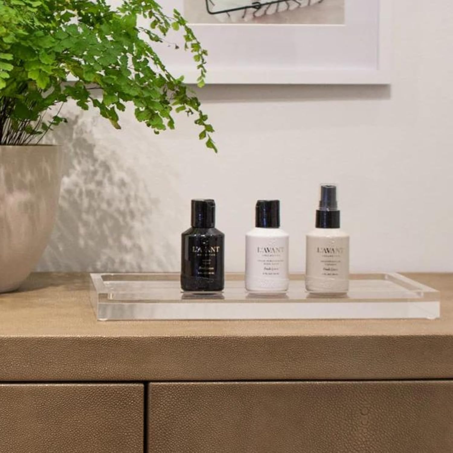 L'AVANT Collective Kitchen Essentials Mini Travel Set Dish Soap, Hand Soap, Multipurpose Surface Cleaner High Performing Notes of Ylang Ylang, Bamboo, Lavender, Geranium Fresh Linen Scent 3x 2oz - Image 2