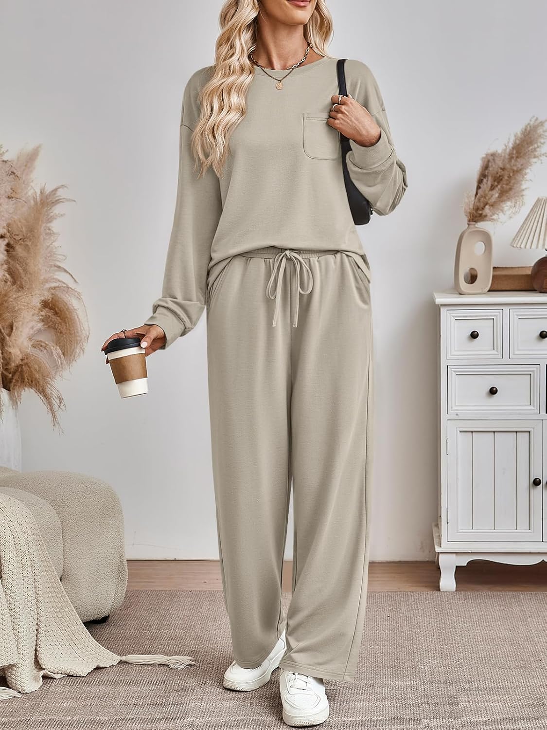 AUTOMET Womens Sweatsuits 2 Piece Lounge Matching Outfits Sweat Sets Tracksuit Travel Sweatshirts Fall Fashion Clothes 2026