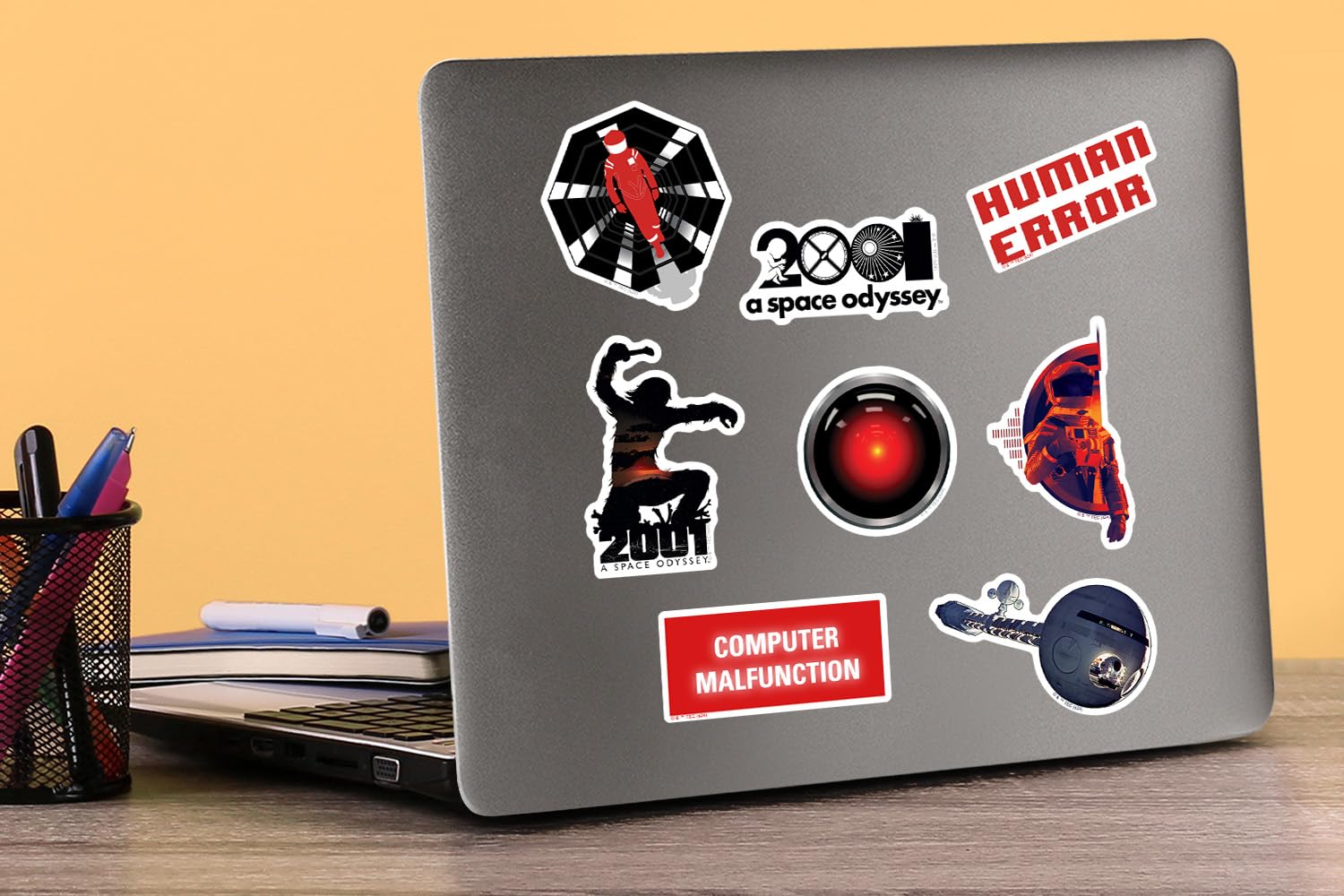 2001: A Space Odyssey Vinyl-Aufkleber, groß, 50 Stück, für Laptop, Wasserflasche, Scrapbooking, Tablet, Skateboard, drinnen und draußen