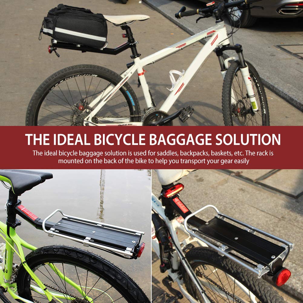 GERRIT GepäCkträGer Mountainbike Fahrradgepäckträger Fahrradträger Gepäckträger Schnellspanner Einstellbare Legierung Fahrradgepäck Gepäckträger Sattelstütze Tasche GepäCkträGer