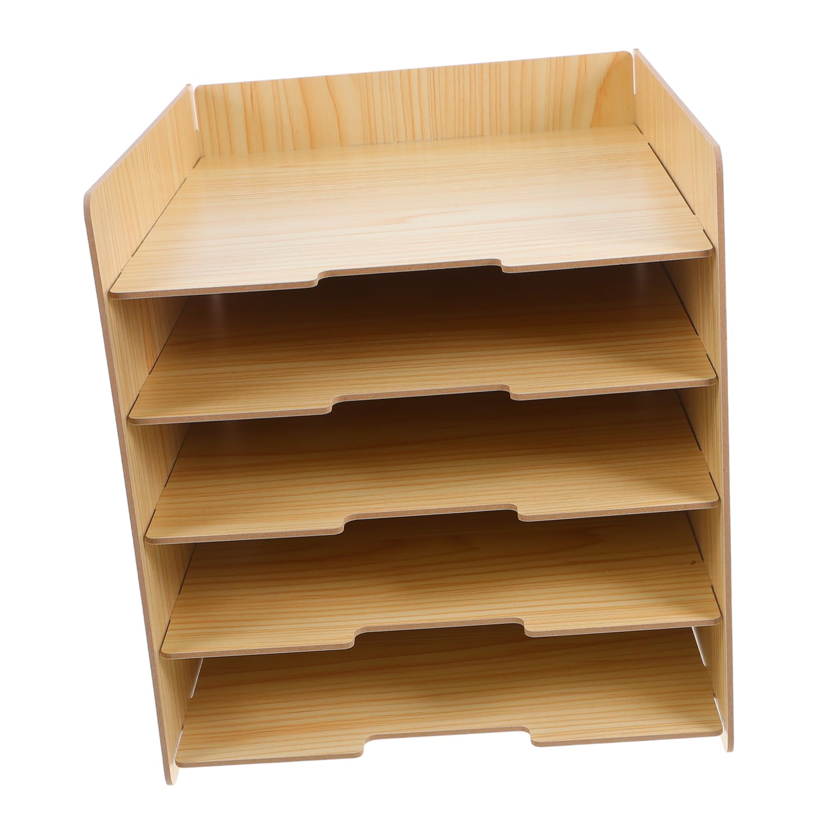 Hemobllo Organizador Escritorio de Madera Clasificador Vertical para Oficina y Estante para Almacenamiento