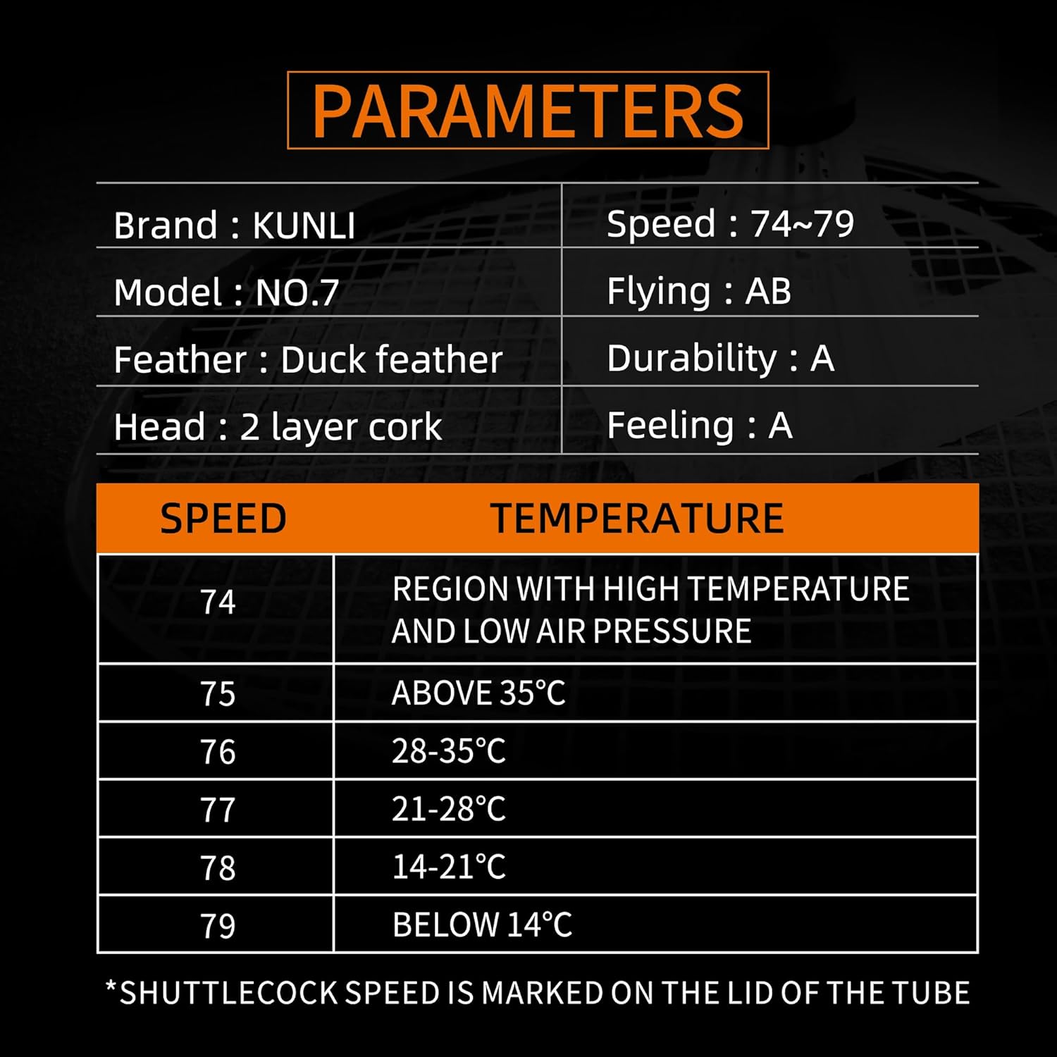 kunli Badminton Shuttlecocks 12-Pack (All Round Feather) Duck Feather Badminton Birdies with Great Durability Stability and Balance,Suitable for Professional Competition Or Training Indoor Sports
