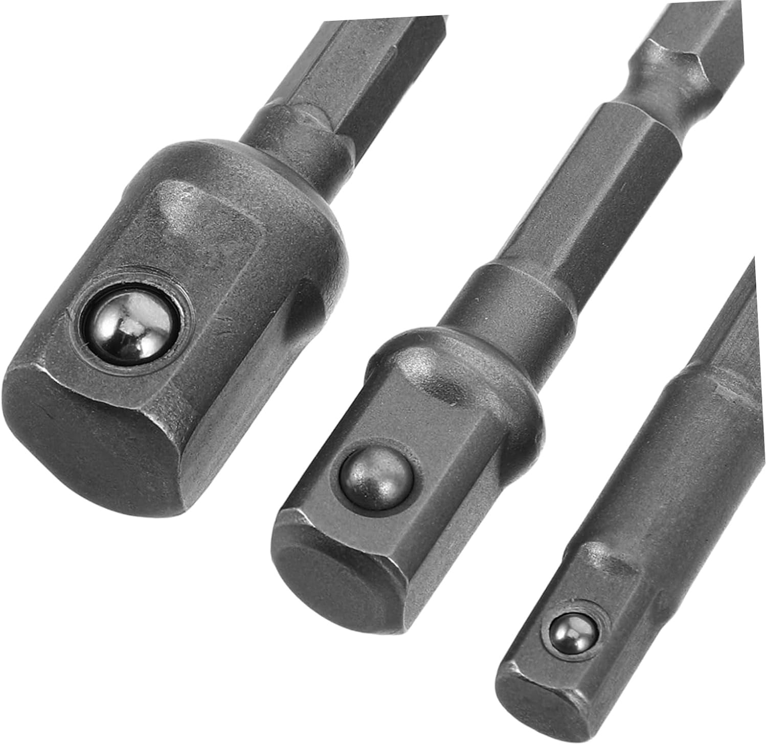 3pcs Socket Adapter Drill Bits Set for Power Drill, 50mm Metal