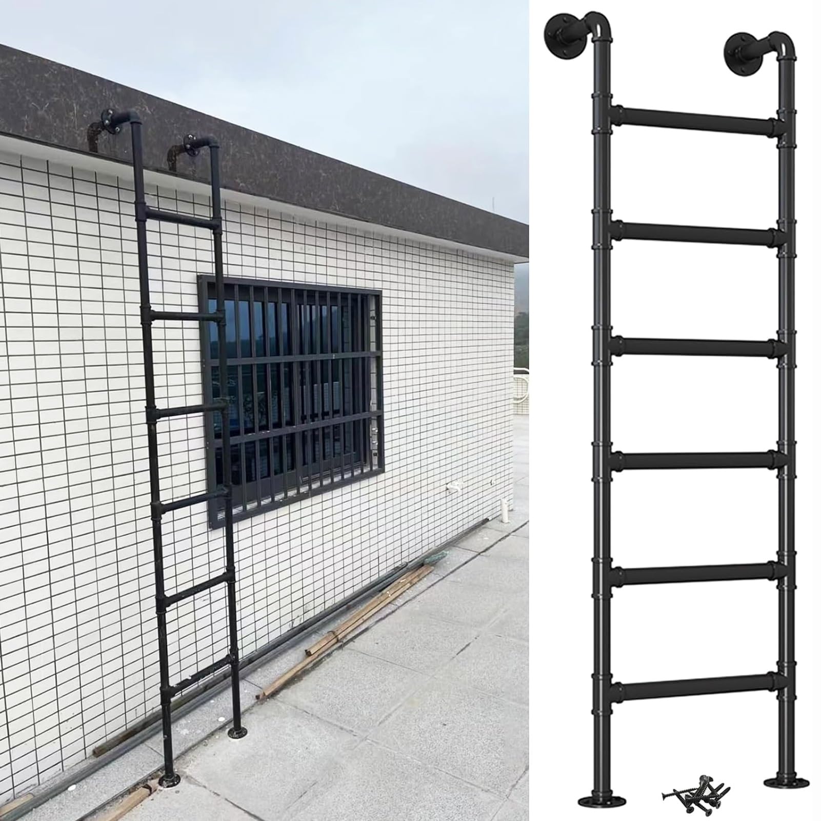 Iron Window Well Ladder