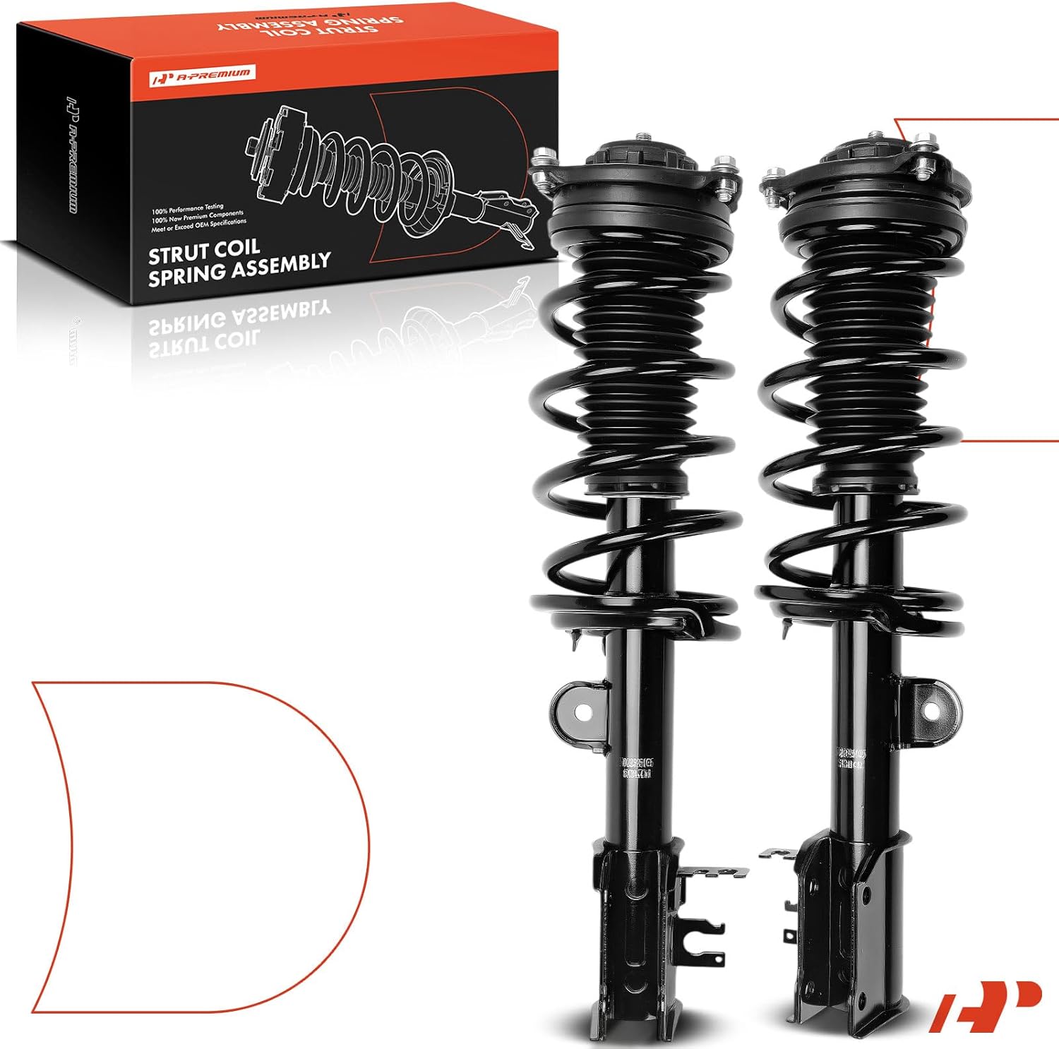 A-Premium Front Complete Strut and Coil Spring Assembly Compatible with Jeep BU Series Renegade 2015-2021, AWD, 2-PC Set