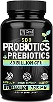 Vista 1 de Probióticos y prebióticos + probióticos SBO (60 mil millones de UFC 90 cápsulas) Probiótico Acidophilus con Saccharomyces Boulardii