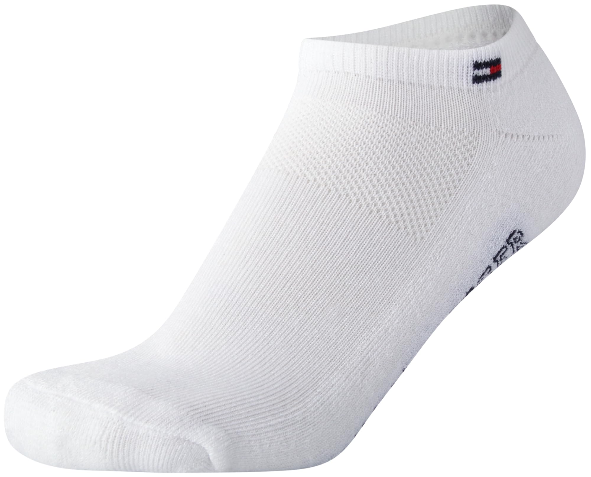 Tommy Hilfiger Calcetines deportivos invisibles para mujer, paquete de 6 calcetines de rendimiento acolchados suaves de corte bajo para mujer (talla 4-10)