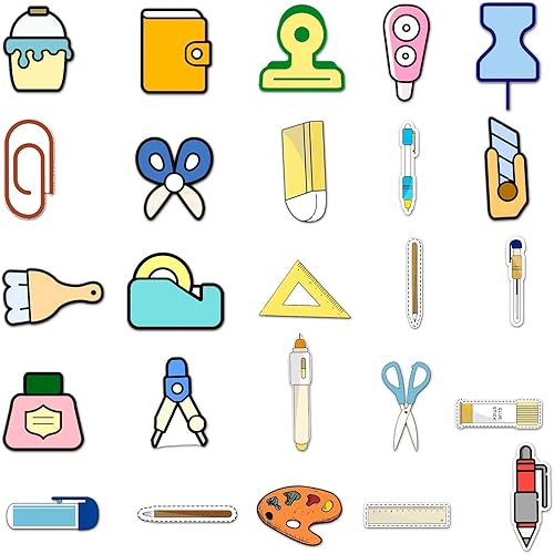 Miniatura 4 de 100 calcomanías para el regreso a clases calcomanías para álbumes de recortes escolares calcomanías de ciencia coloridas de matemáticas papelería