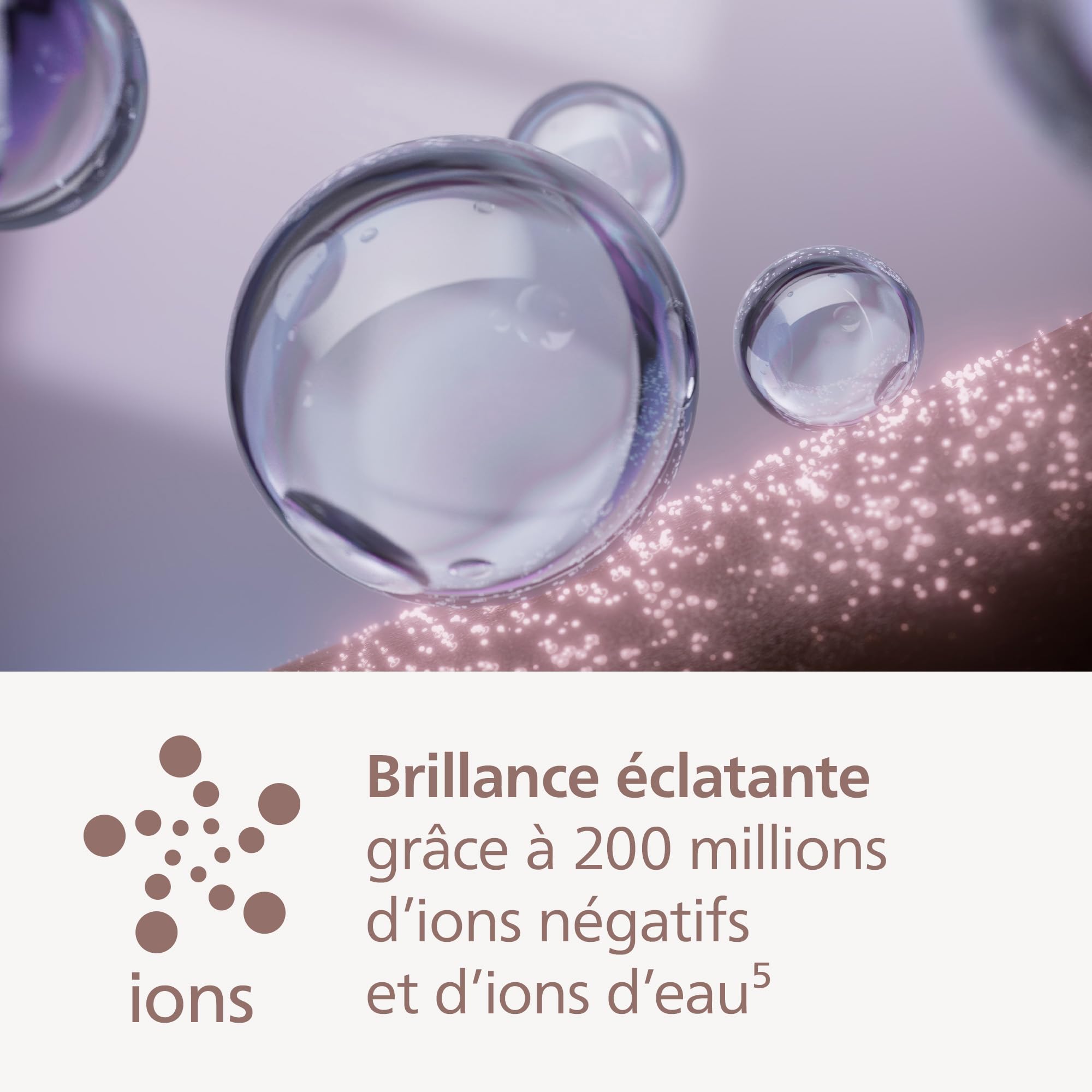 Philips Sèche-cheveux Série 8000 – avec ThermoShield Advanced et moteur BLDC pour un séchage rapide et soin du cuir chevelu, 1400 W, rose champagne, avec concentrateur et diffuseur, modèle BHD837/10