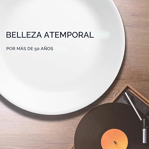 Miniatura 6 de Corelle Vitrelle Juego de vajilla de 18 piezas para 6 personas, juego de platos y cuencos redondos ligeros de vidrio de triple capa y resistentes al