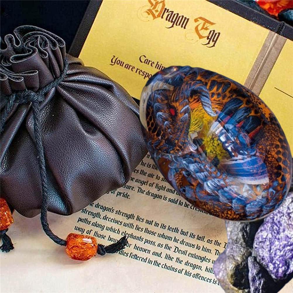Œuf De Dragon En Résine Transparent Avec Socle - Décoration De Bureau, Collection Fantaisie - 8