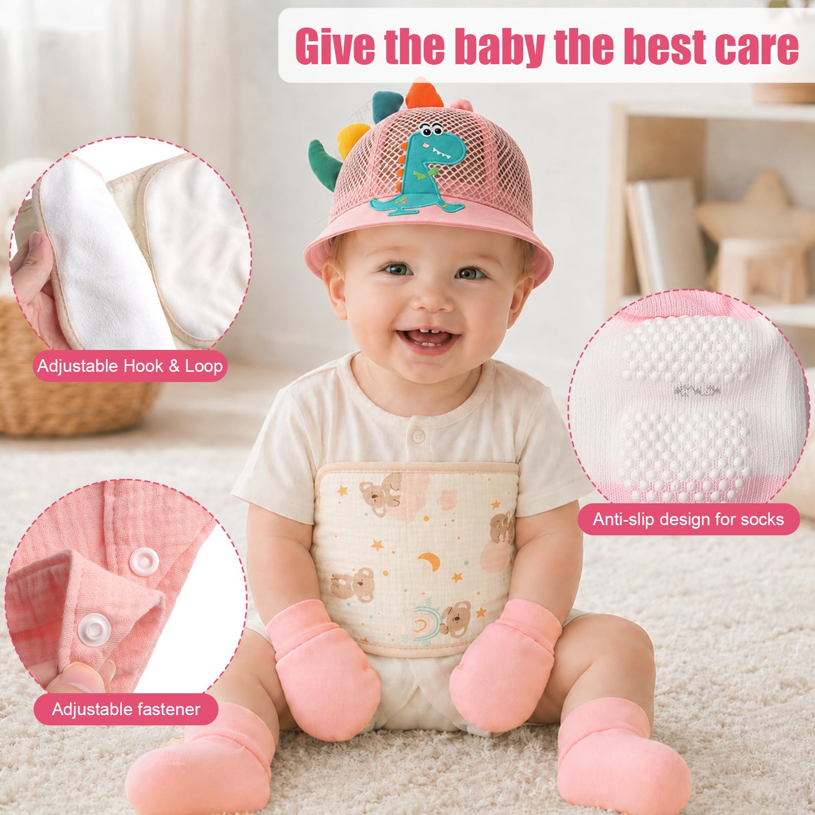 Set da 13 pezzi con regali per bambine, regalo per neonati, rosa
