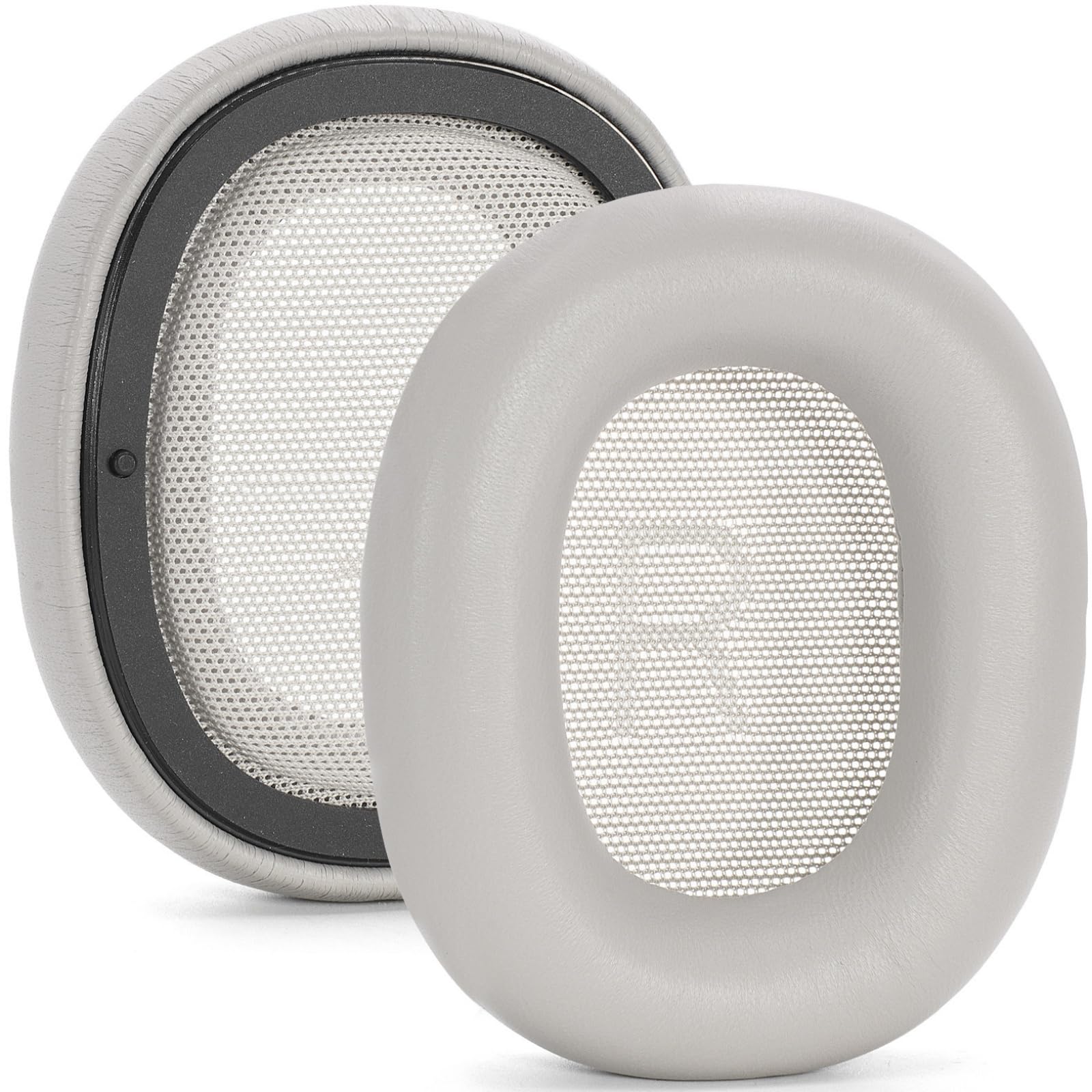 1 par de almohadillas de piel de oveja para los oídos, almohadillas de espuma viscoelástica para auriculares