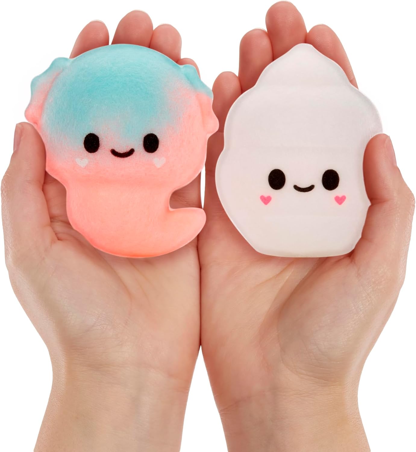 Fluffie Stuffiez Axolotl & Ice Cream Minis Collectible Feature Plush, Surprise Reveal Unboxing Soft and Squishy Tactile Play Fidget DIY