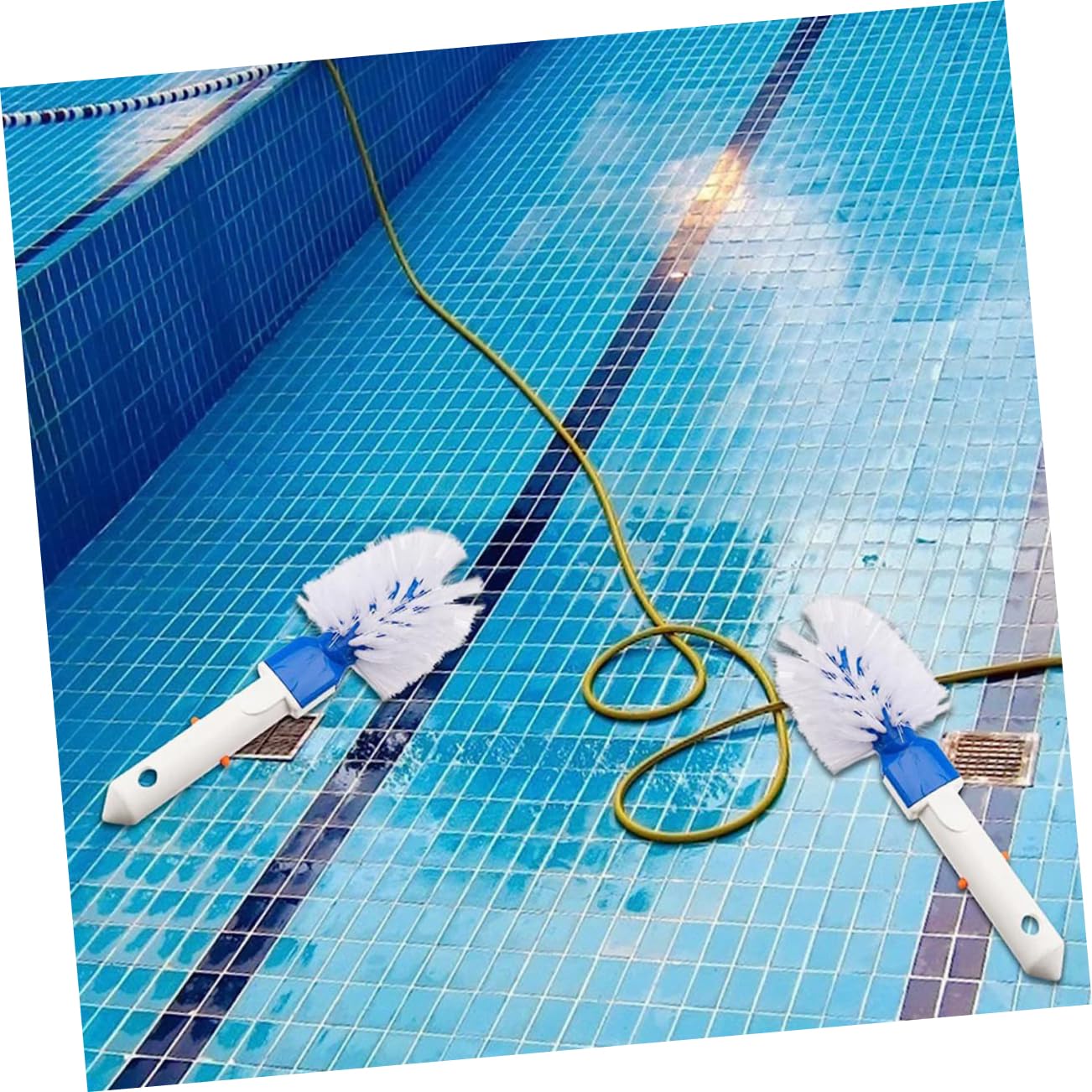 ibasenice 2piezas Cepillo De Limpieza para Piscinas Cepillo De para Piscina y Esquinas Material Duradero