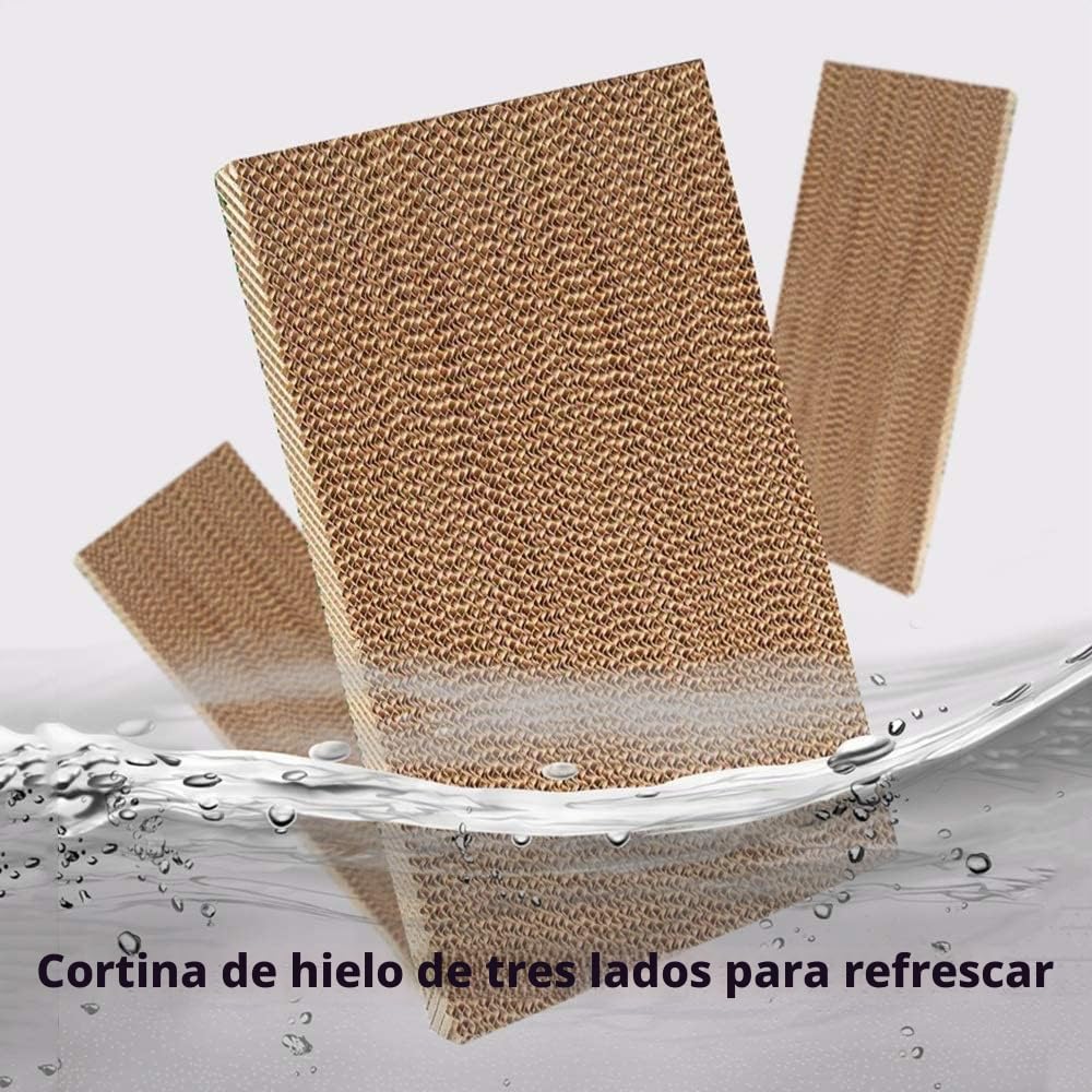 Refrigerador de aire industrial evaporativo - Refrigerador de pantano oscilante de 120° para uso interno y externo, volumen de aire 23000 m³/h, 3 velocidades de aire - Unidad de refrigeración portátil